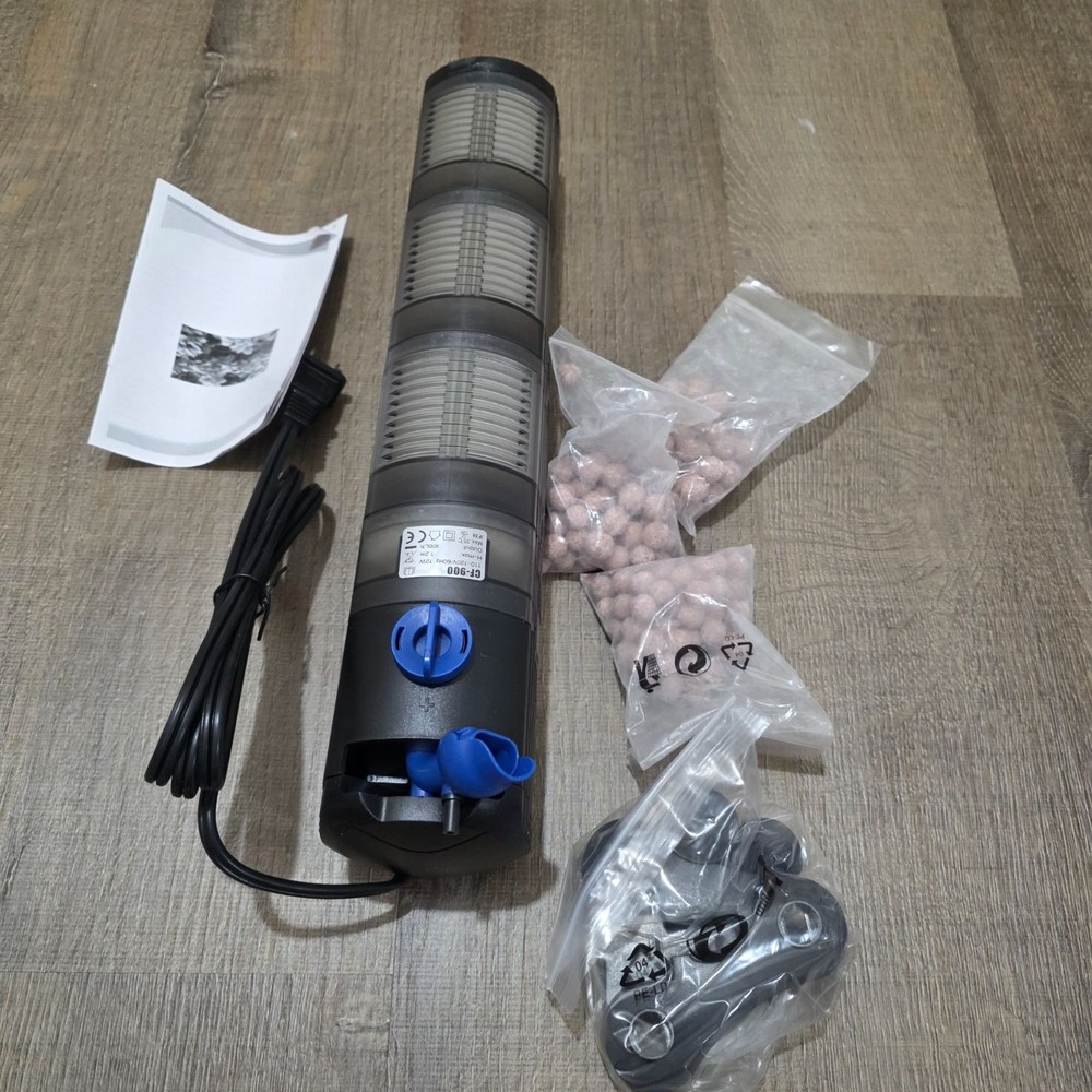 Grech CF-900 Multi-Function Aquarium Filter Pump With Media & Accessories