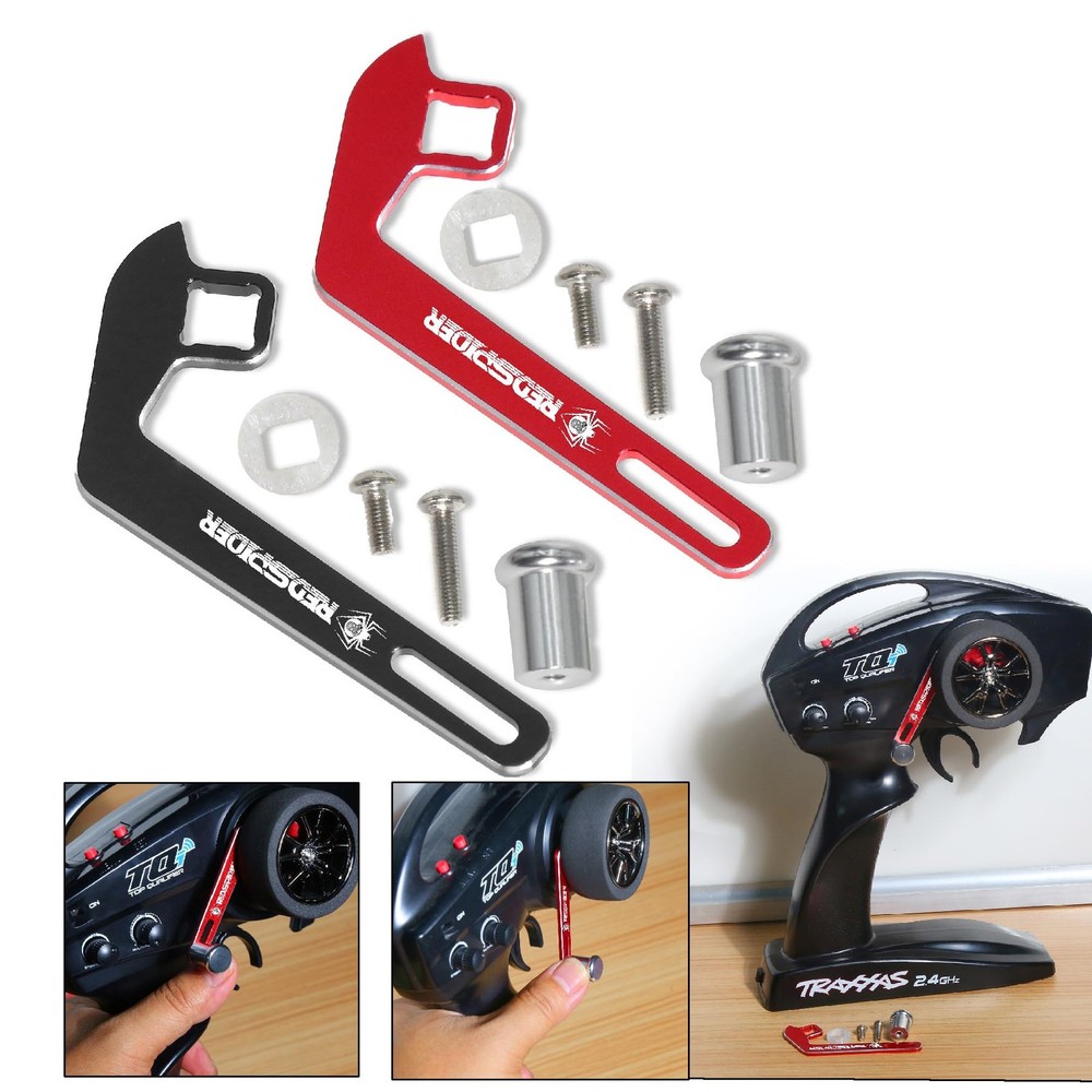 Aluminum Transmitter Steering Wheel Trigger One-Handed Control Adapter Red