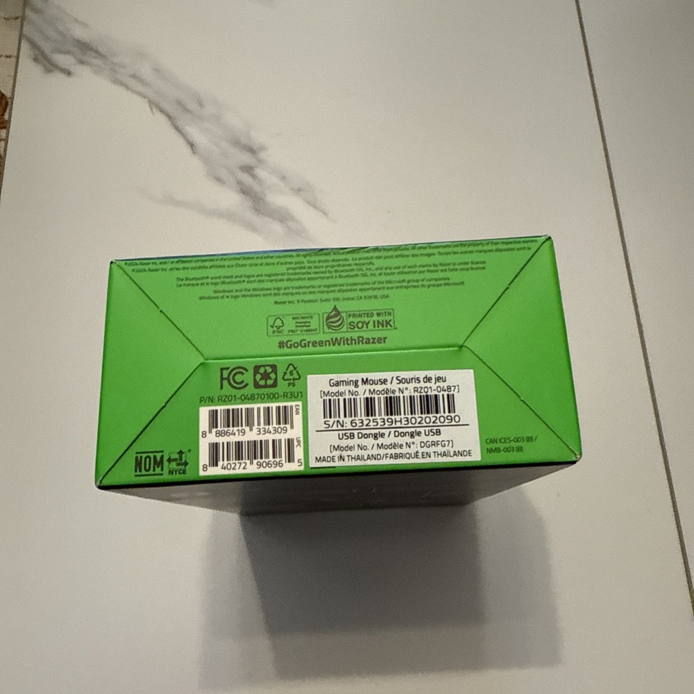 New Razer Basilisk V3 X HyperSpeed Wireless Gaming Mouse Optical Sensor (Black)