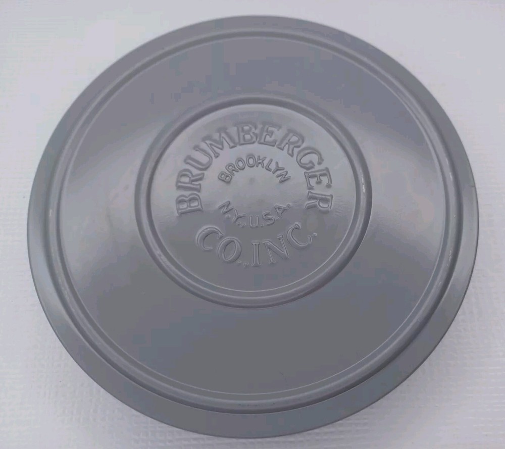 Brumberger 5" Grey Metal Reel Case