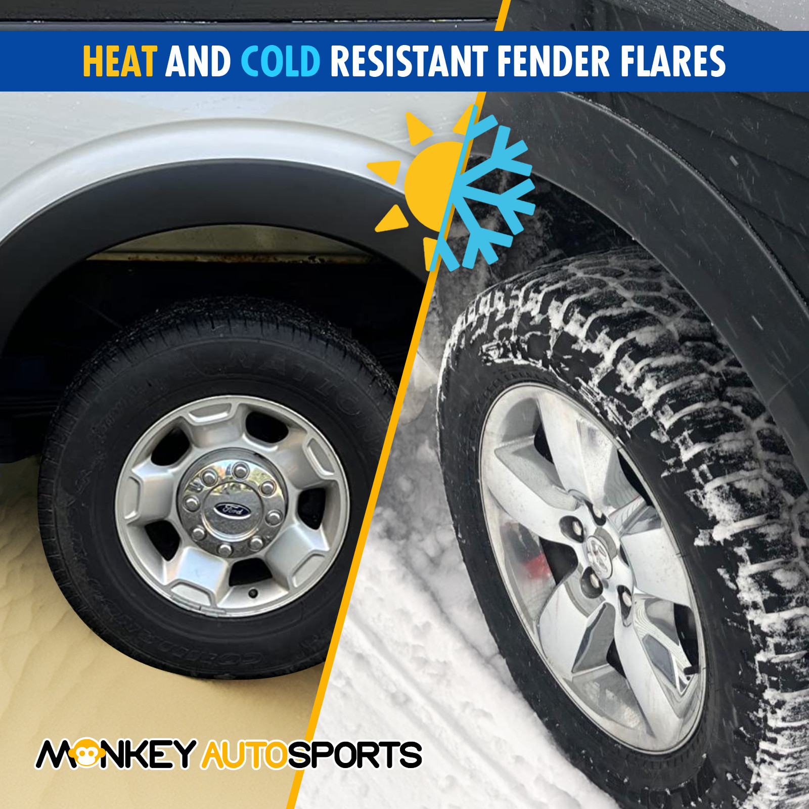 2011-2016 FORD F250/350 Factory/OE Design FENDER FLARES | NEW 4-PIECE SET