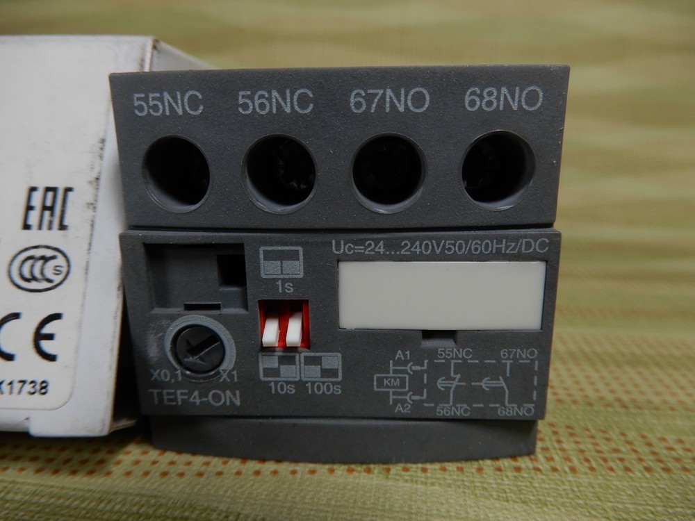ABB TEF4-ON Frontal Electric Timer NOS BX