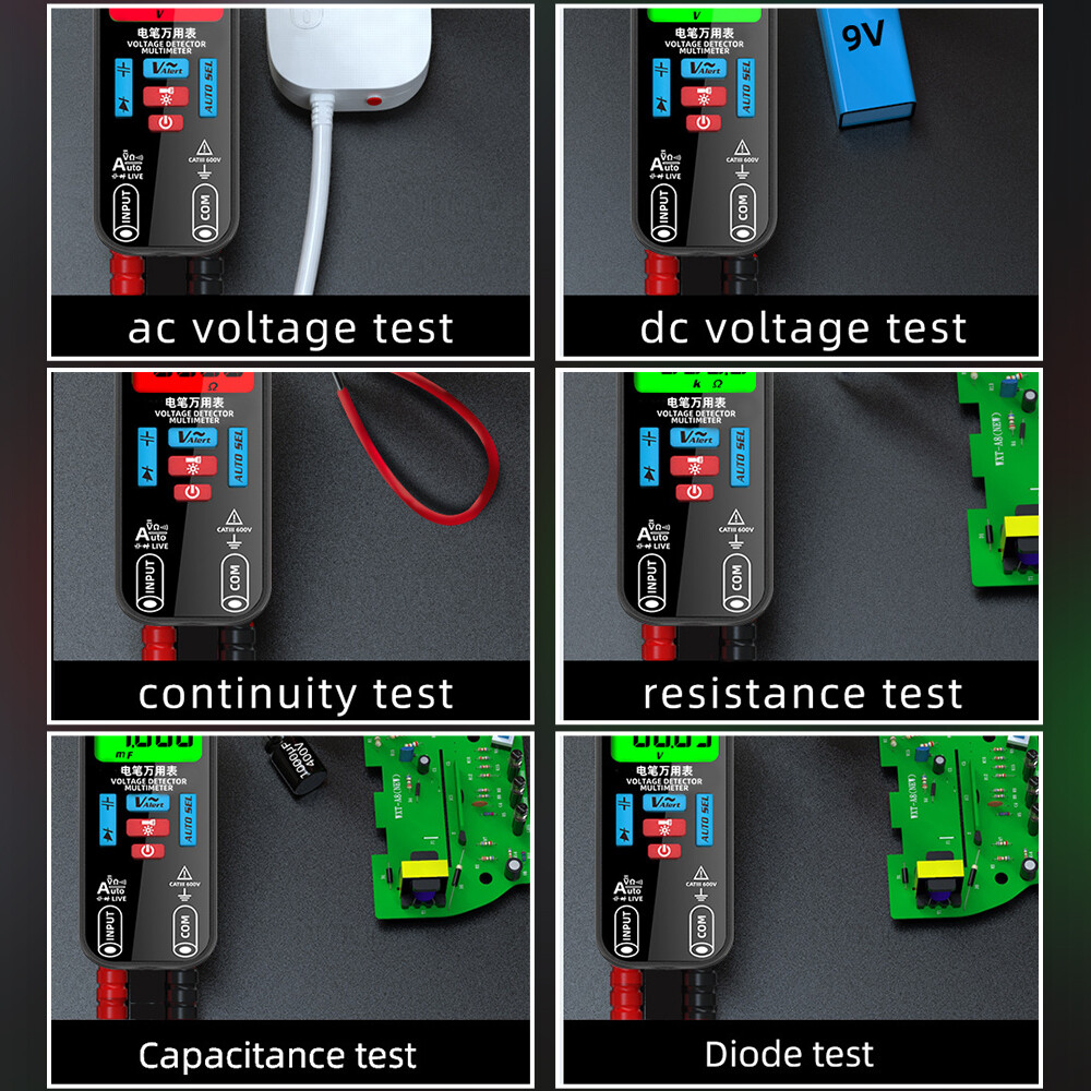 Digital Multimeter Voltmeter BSIDE AC DC Ammeter Ohmmeter Volt Meter Tester Ohm