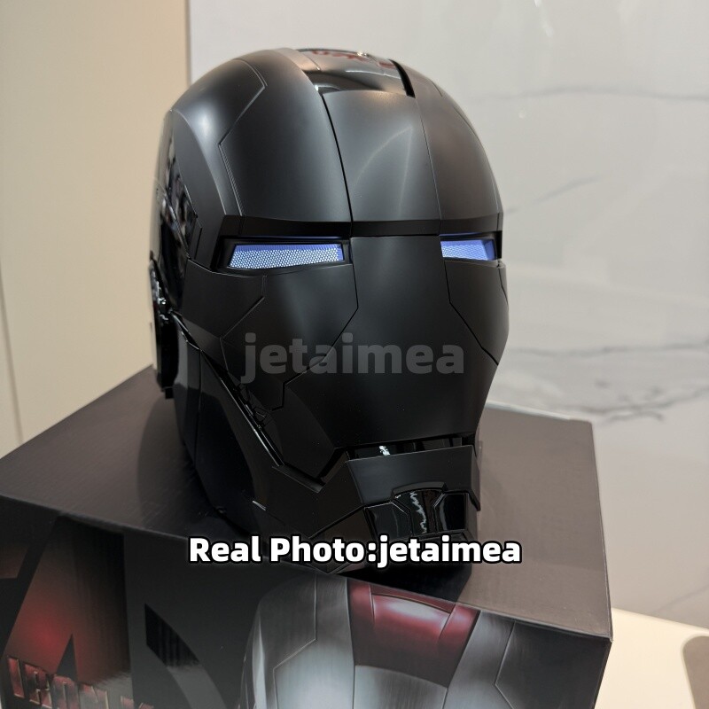 AUTOKING Iron Man All Balck Cool MK5 Mask 1:1 Helmet Wearable Voice-control Auto
