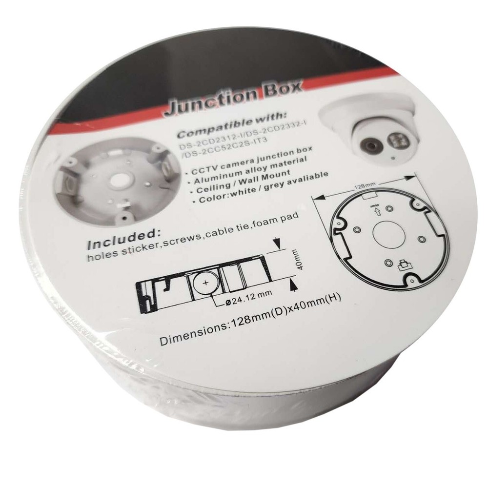 InstallerCCTV 5 in Camera Base Junction Outlet Box for Security CCTV Camera