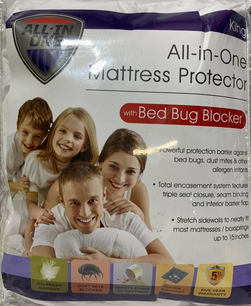 🎁 All-In-One Mattress Protector With Bed Bug Blocker - (King)🆕