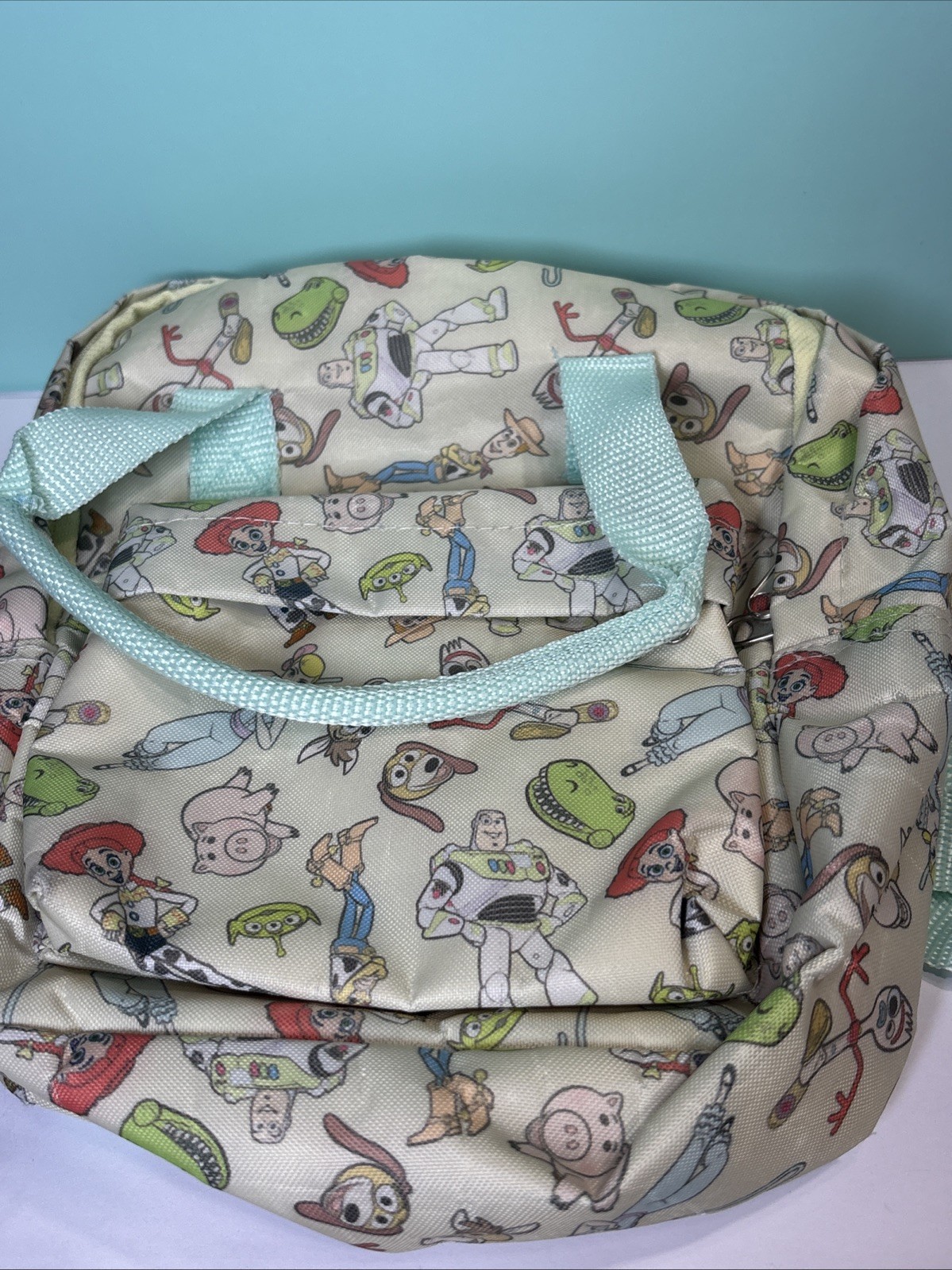 Disney Pixar Toy Story 4 All Over Print Characters Mini Backpack Top Handle-Snap