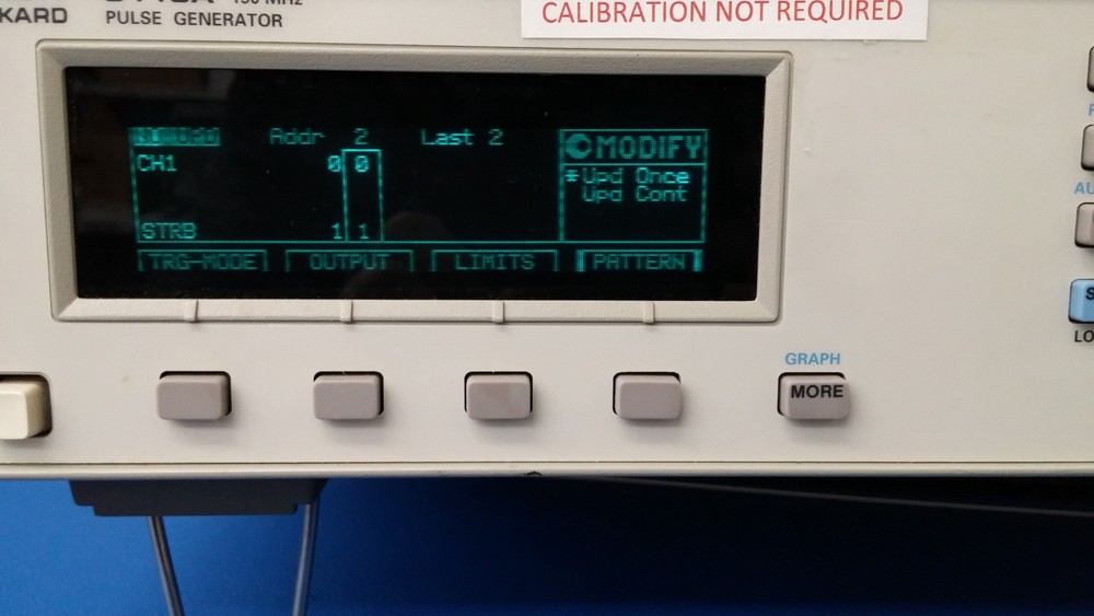 Hewlett Packard 8110A 150 MHz Pulse Generator