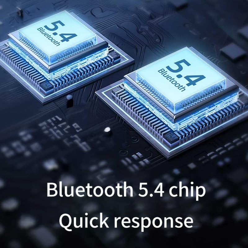 Bluetooth 5.4 AUX Car Adapter,[Dual Connection & Mic Noise Green