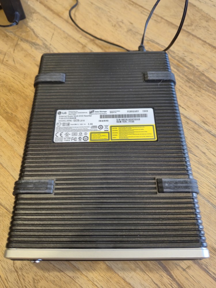 LG External Super Multi DVD Rewriter DVD Rewriter GE20LU10