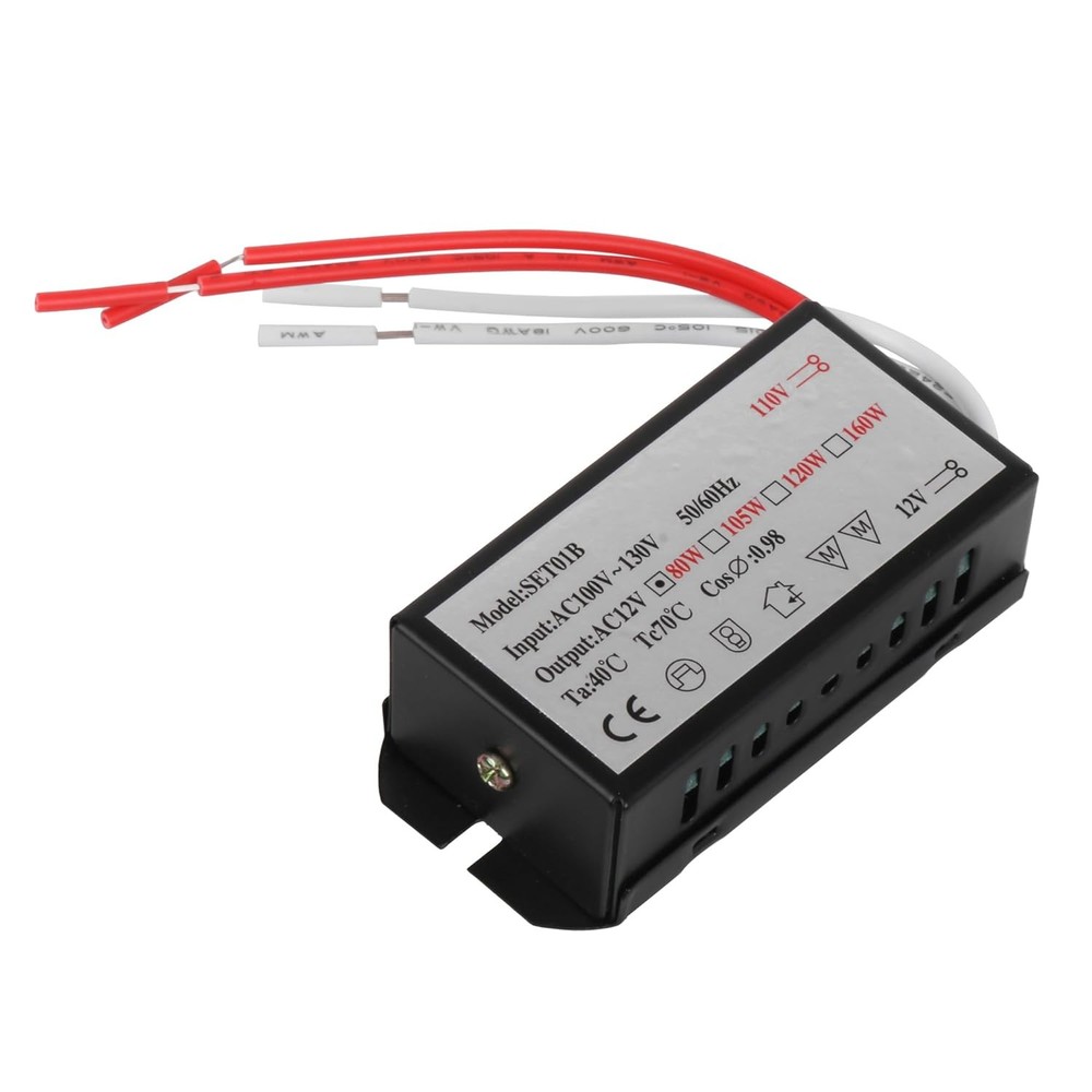 CNBTR Electronic Transformer 80 Watt Max Output 110 Volt Input / 12 Volt Out Put