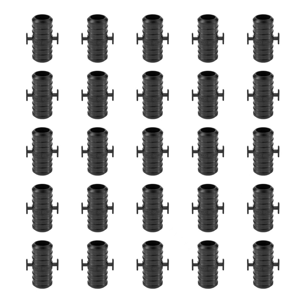 25 PCS Poly Crimp Pex Fitting 3/4" X 3/4"  Straight Coupling With Position Tab