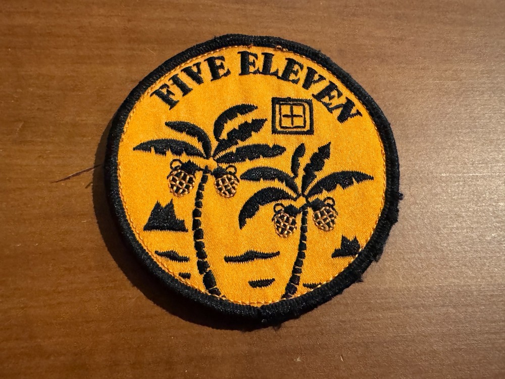 Vintage Five Eleven Tactical Patch, Palms/Grenades
