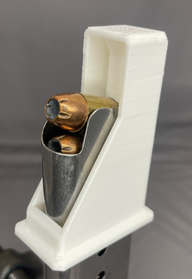1911 Single Stack .45acp 45 acp .45 Magazine Speed Loader Speedloader WHITE