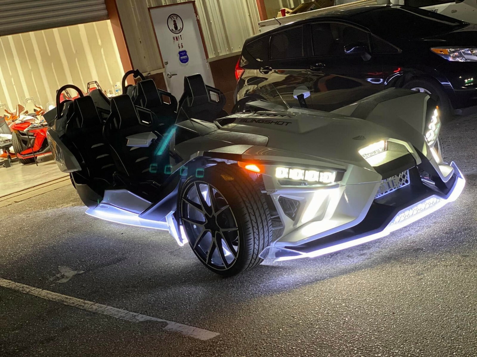 4PCS 4FT Kit Quad Row White LED Strips Fit for Car Truck 15.5'' Wheel Rim Lights