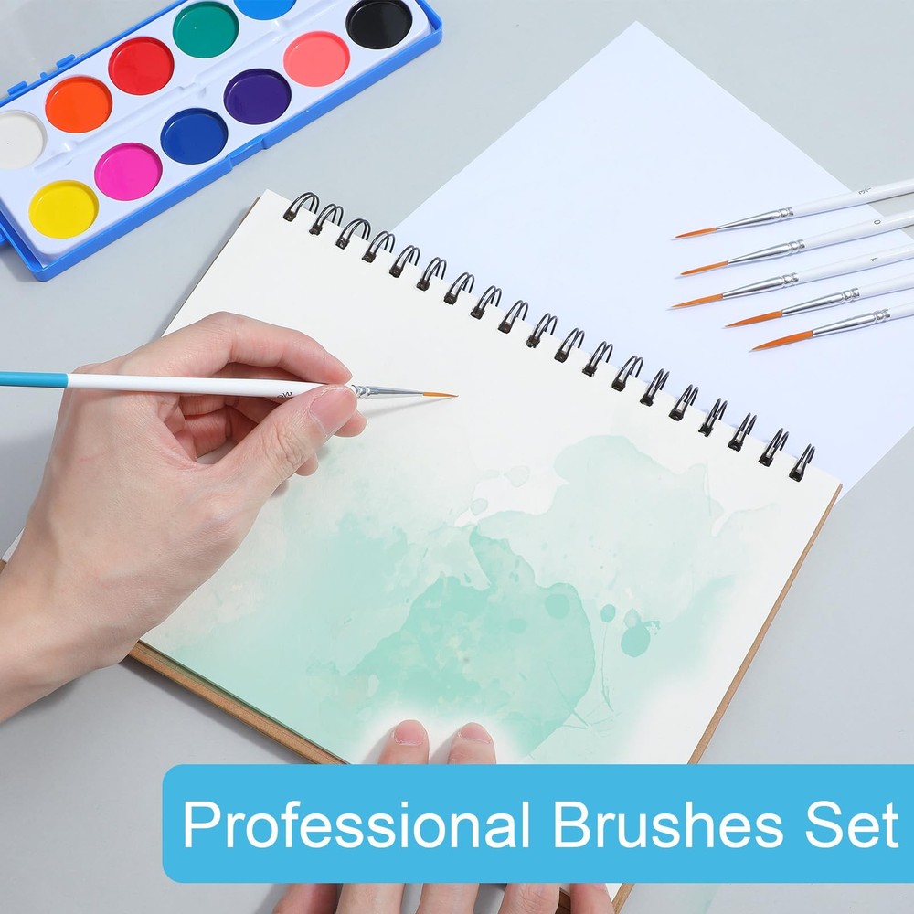 Script Liner Brush, 6 PCS Highly Flexible Paint Brushes Extra Long Fine Point...