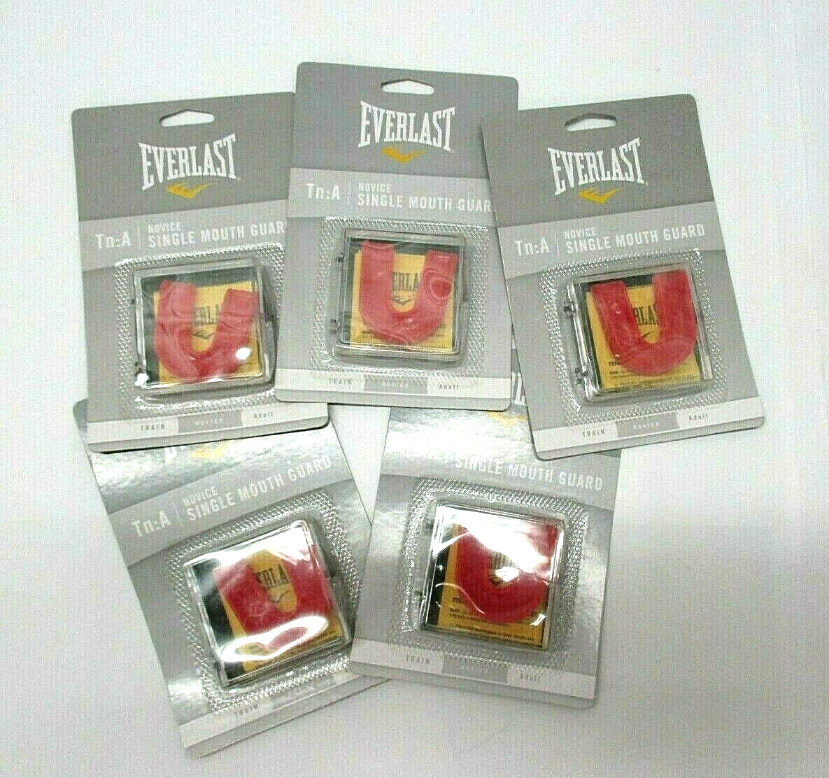 Everlast Novice Single Mouth guard - Red - Lot of 5