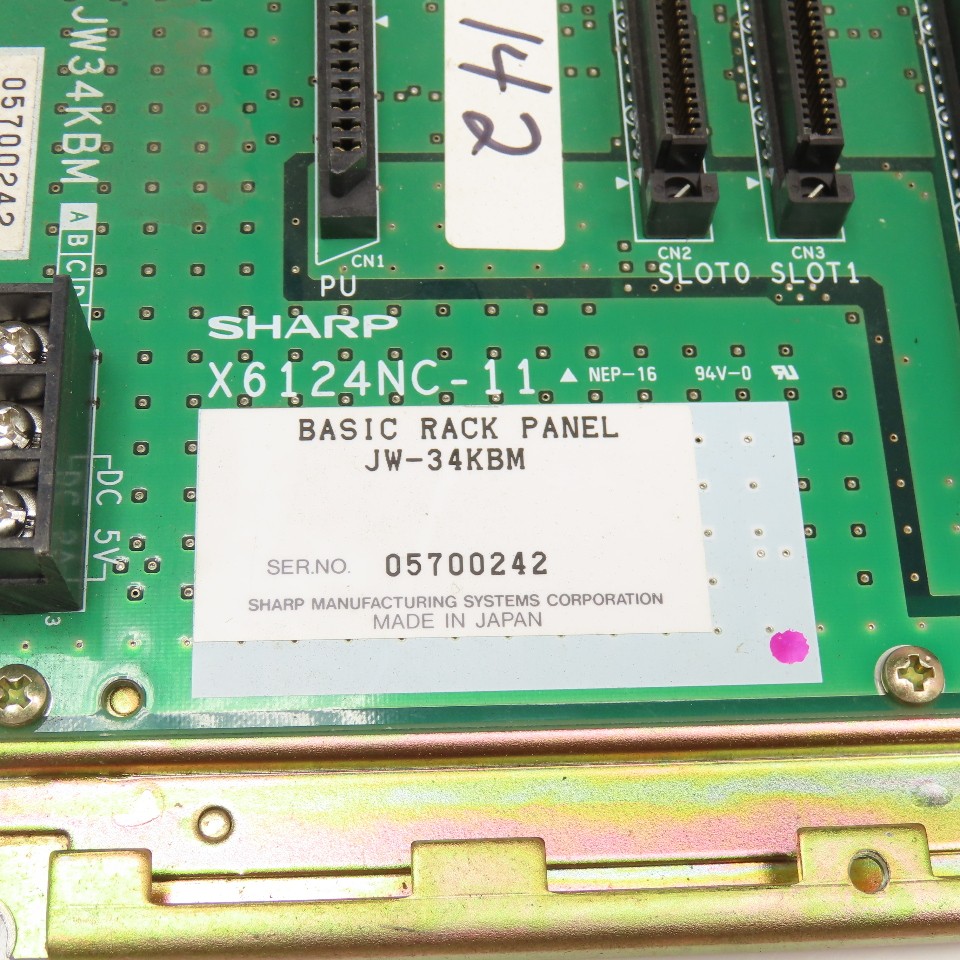 Sharp X6124NC-11 Basic Back Panel JW-34KBM Lot Of 2