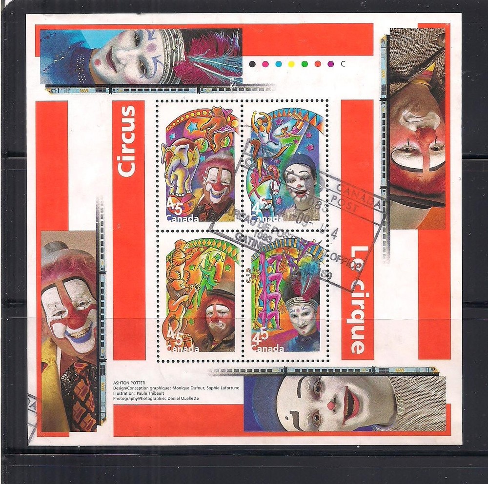 Canada #1760b used sheet Vf Cv 5$
