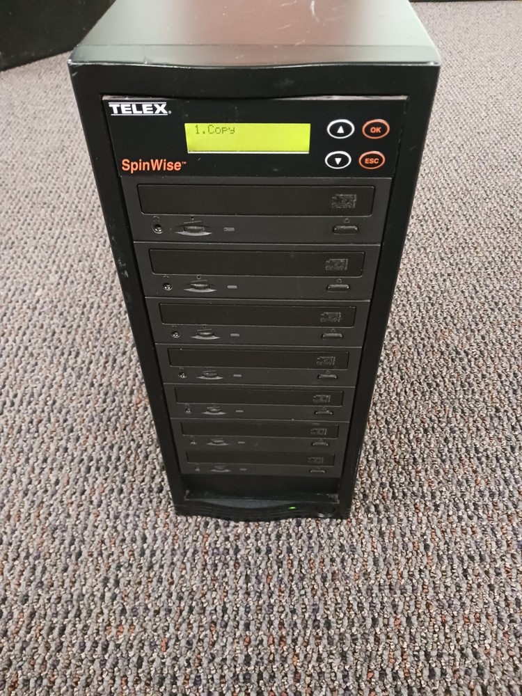 Telex SpinWise 7 Drive Bays CD duplicator 7-52H