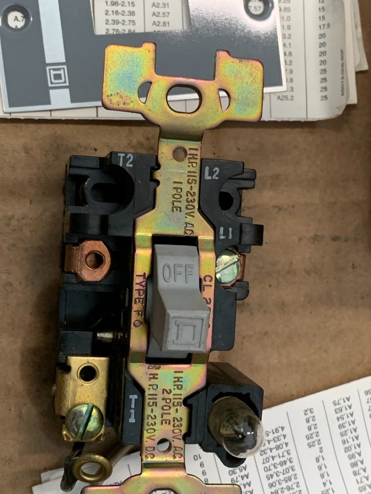 Square D 2510FO2 FHP Manual Starter