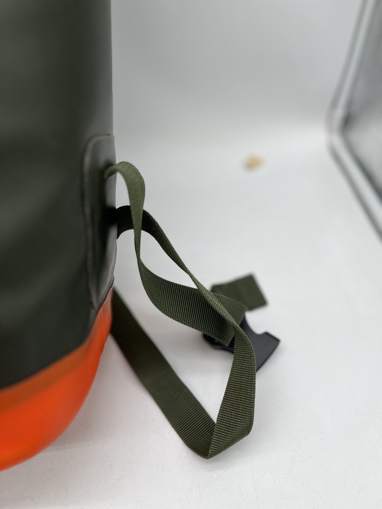 Hunter Target Roll-Top Backpack Cooler -Olive Green/Orange Rubber