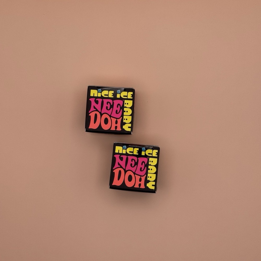 NeeDoh Nice Ice Baby Super Solid Squish Pink & Purple NEW