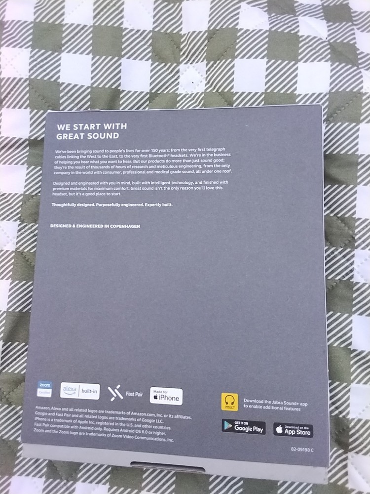 Jabra Evolve2 75 Wireless Headset - Black, USB-C, UC Compatibility