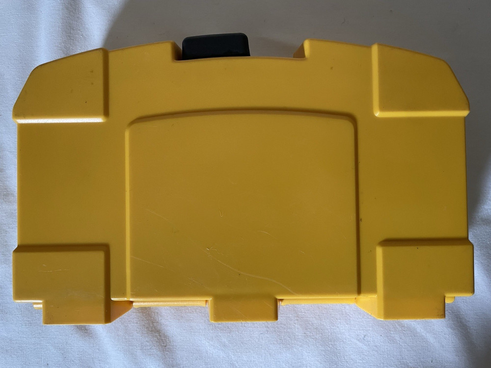 Dewalt Yellow Black Drill Bit Holder Organizer Locking Box Case ONLY