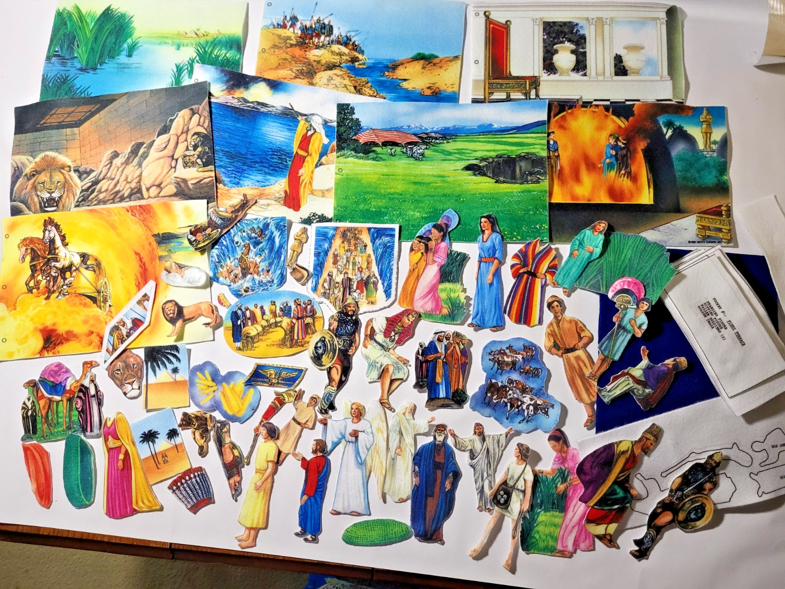 Betty Lukens 1987 Quiet Book Bible Felt Flannelgraph Lot Gently Used-incomplete