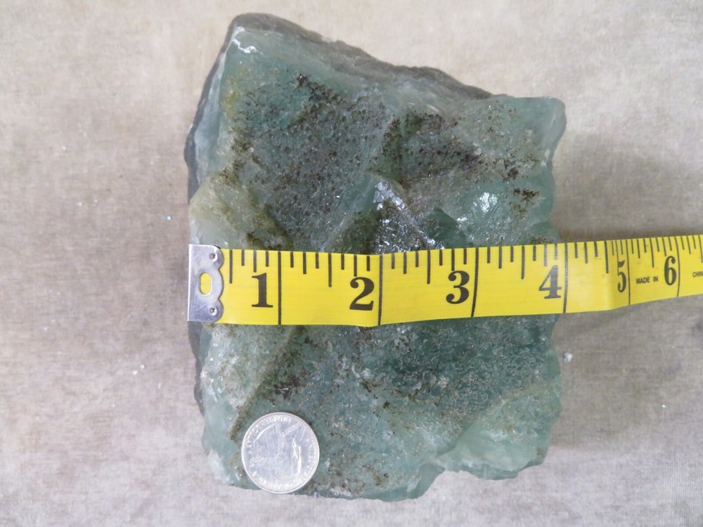 8 pound 8 ounce Multi Colored Fluorite Cutting Rough Durango Mexico