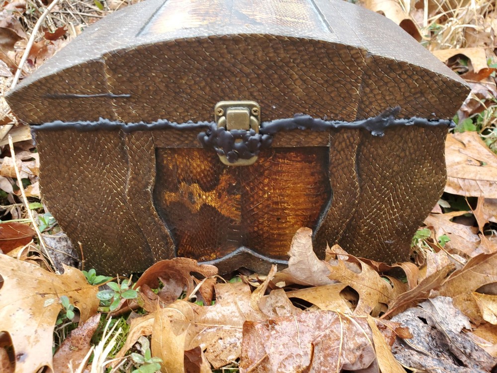 Real Snakeskin Covered Dybbuk Box