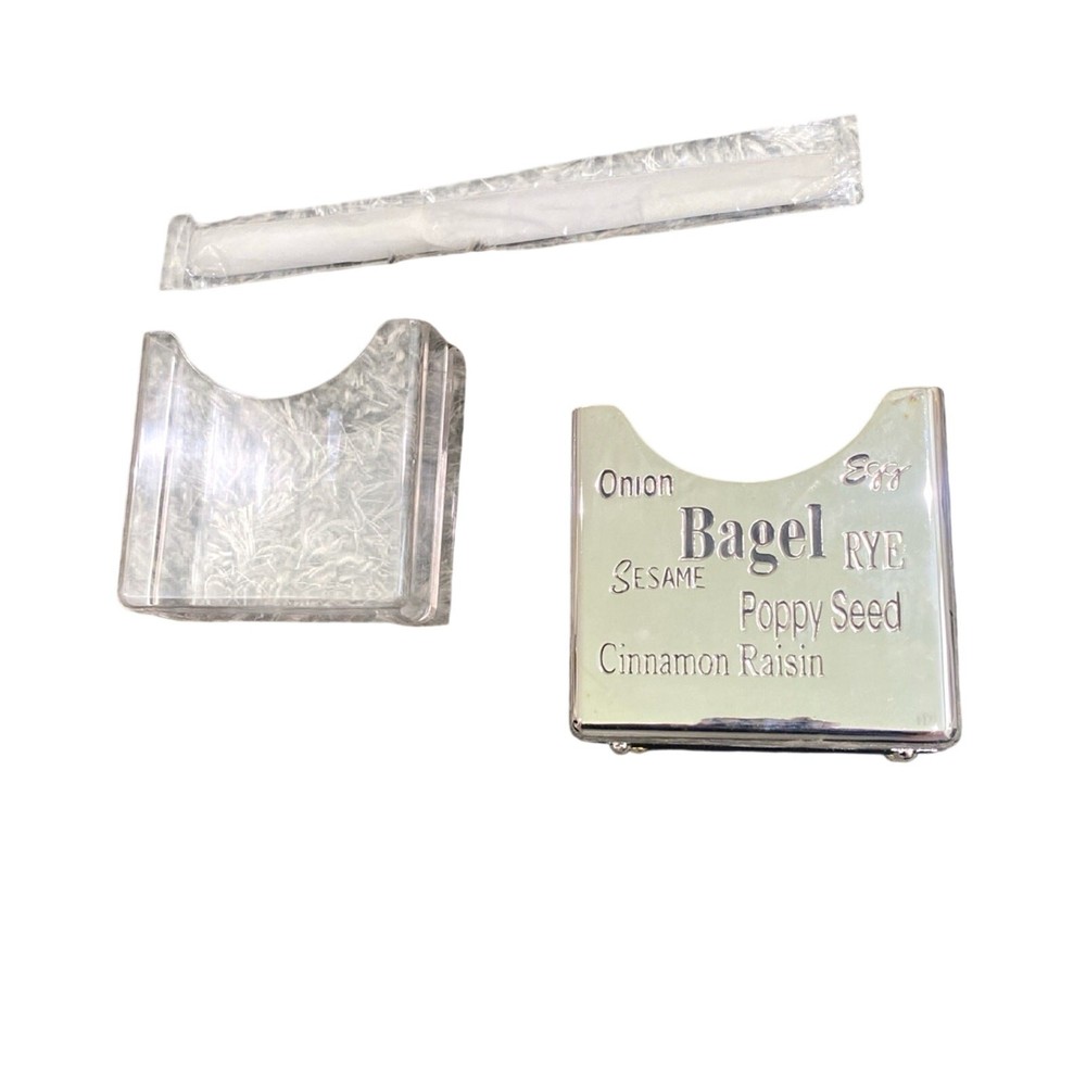Godinger Fine Silverplate Bagel Set