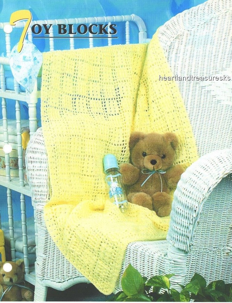Toy Blocks   Annie's Attic Crochet Afghan Pattern Page