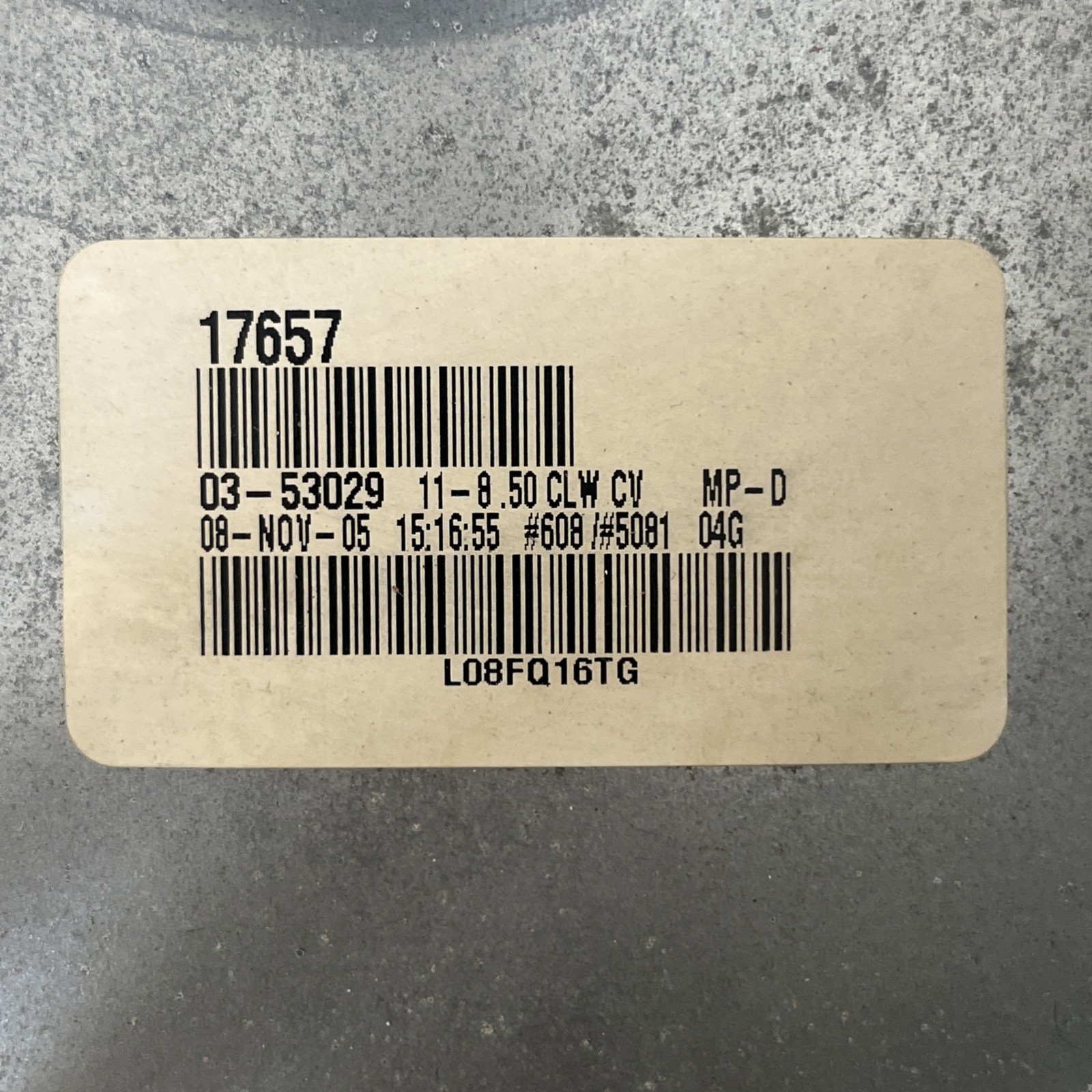 YORK Blower Wheel 17657