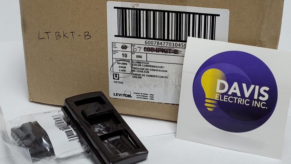 (67x) Leviton IPKIT-B Color Conversion Kit - Brown - 67 total covers - A71
