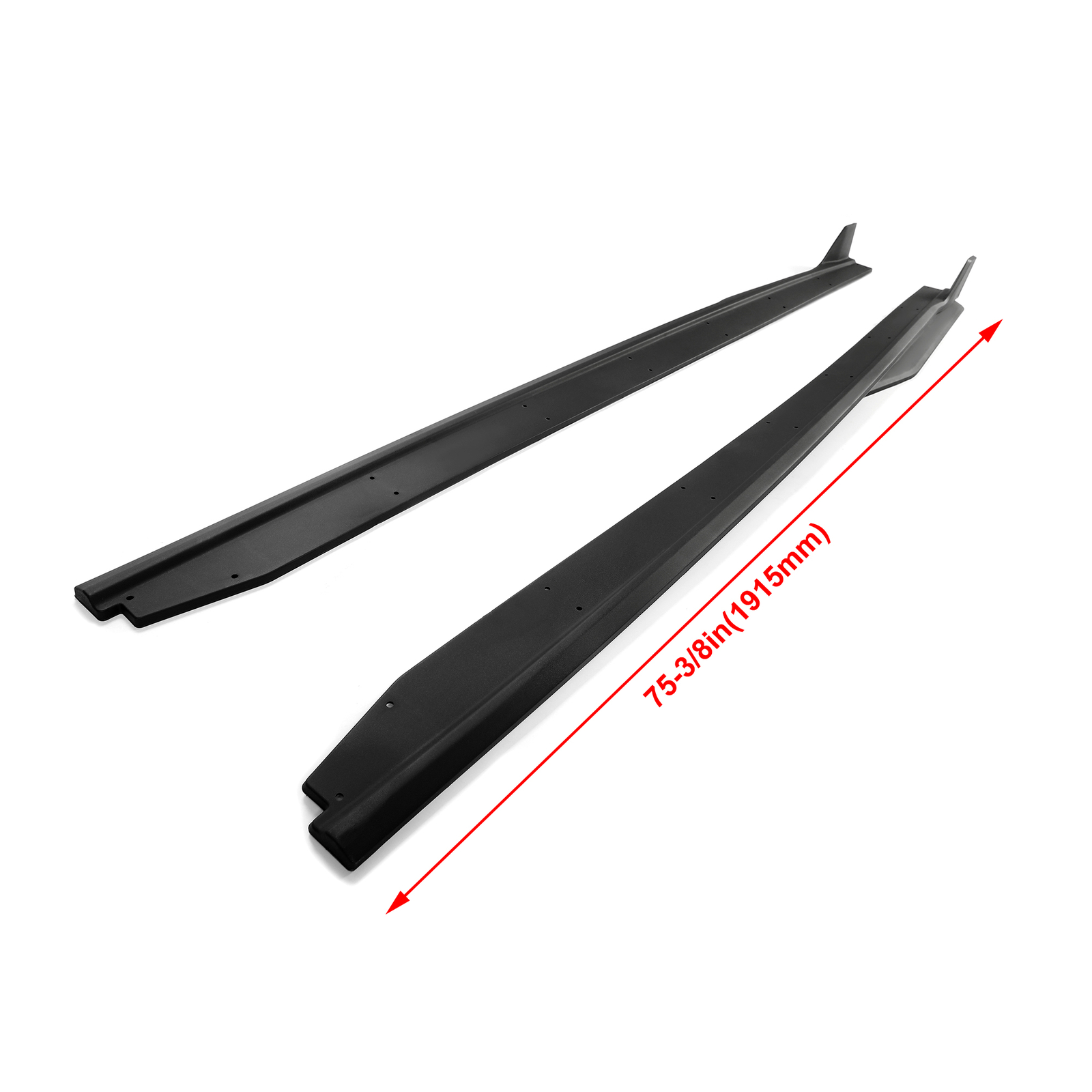 NEW Side Skirt Extension Splitter W/ Winglet GT500 Style For 15-22 Ford Mustang