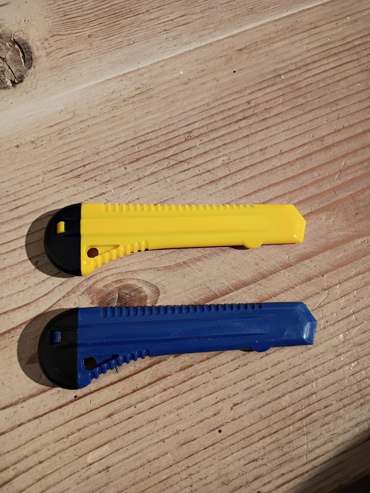 6 Pack -Retractable Utility Knife, (8 Blade) Box Cutter Snap Blade Utility Knife