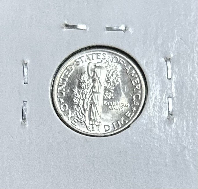 1942 P MERCURY DIME SUPERB GEM BU