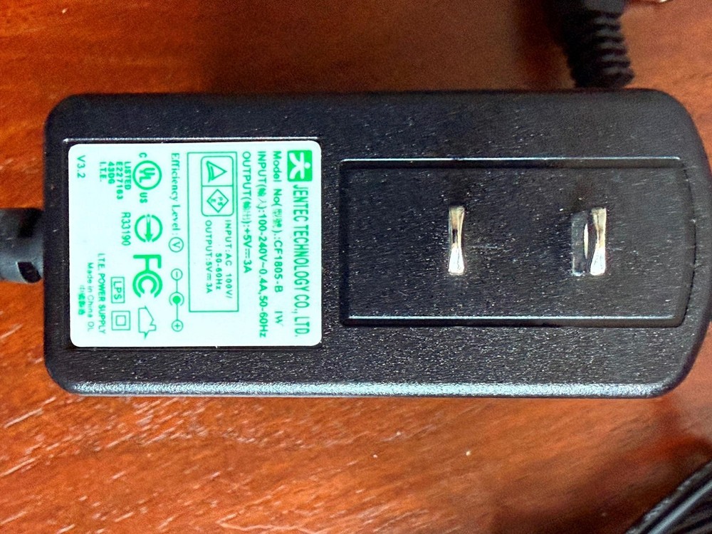 JENTEC CF1805-B POWER SUPPLY OUTPUT +5V 3A INPUT 100-240V