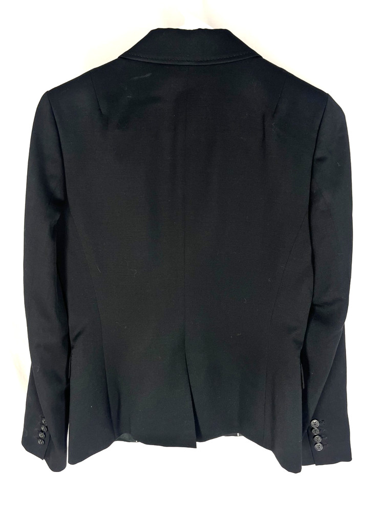 J. Crew Blazer Women’s Size 2 Two Button 100% Wool Jacket Lined Black