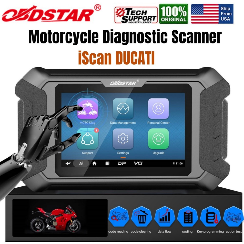 OBDSTAR iScan for 2024 DUCATI Motorcycle Diagnostic Scanner Progarmmer Code Read