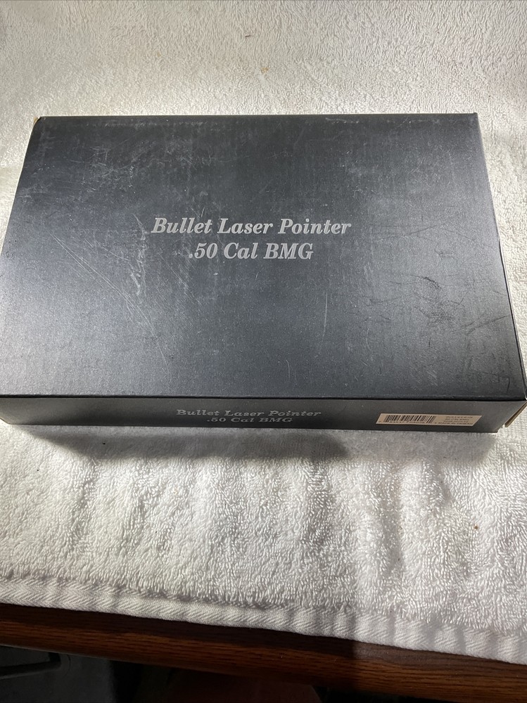 Bullet Laser Pointer w LED Light 50-Cal Shape Rifle Ammo