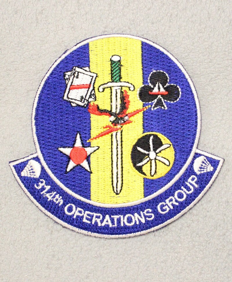 314th Operations Group - USAF Air Force Patch 1431