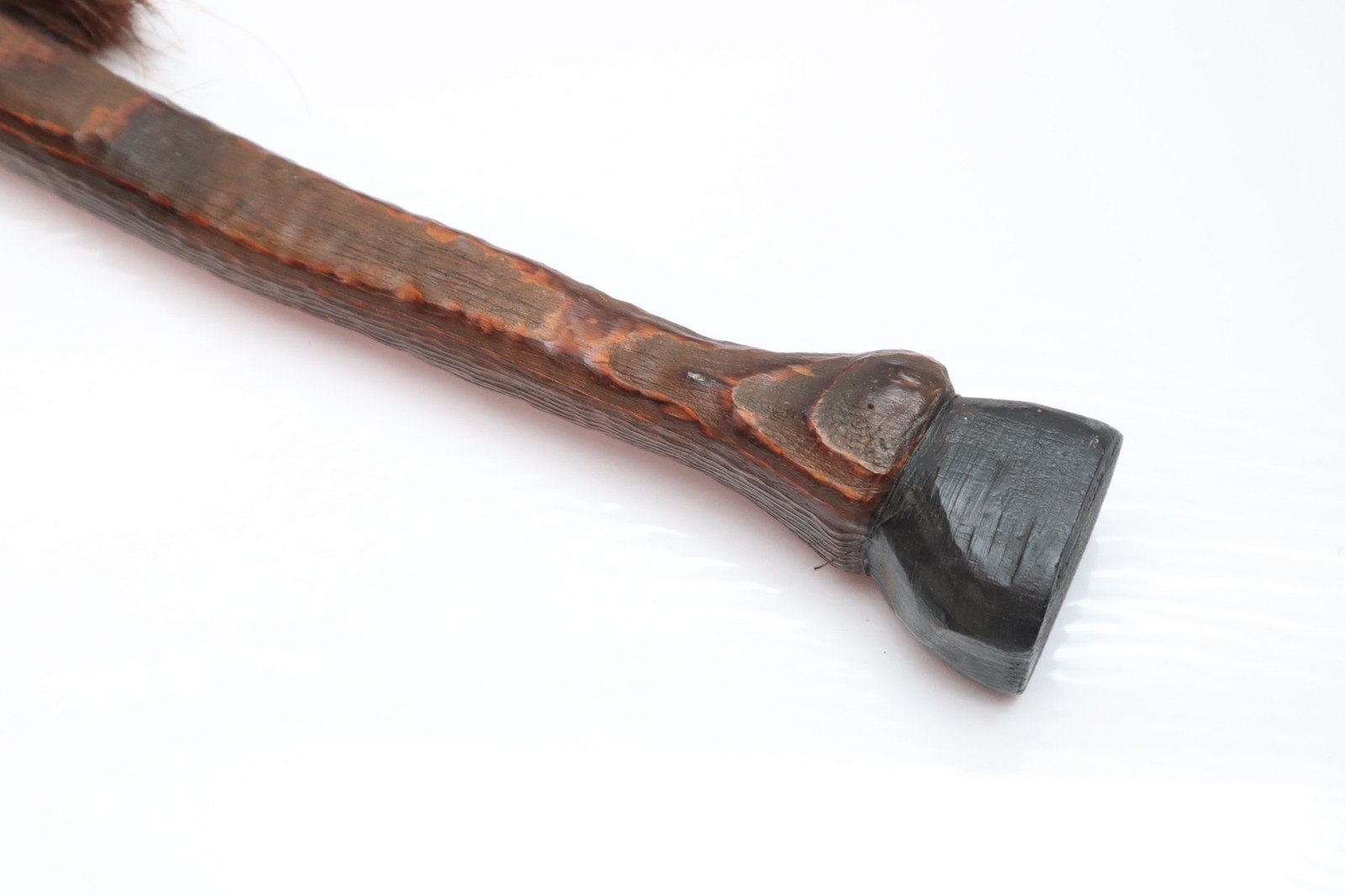 Vintage Native American Sioux Horse Dance Stick Carved Wood Indian Folk Art.