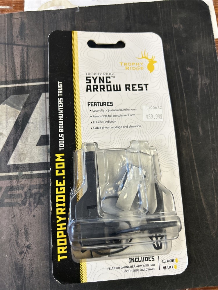 Trophy Ridge Sync Arrow Rest Left Hand