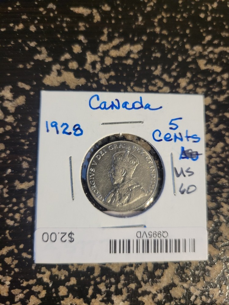 1928 Canada 5 Cents