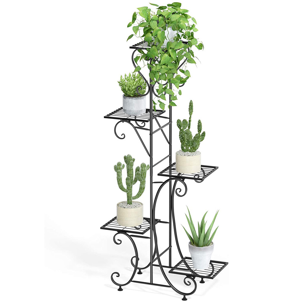 Extra Large Indoor Metal Plant Stand Shelf Anti Rust Iron Garden Flower Rack USA