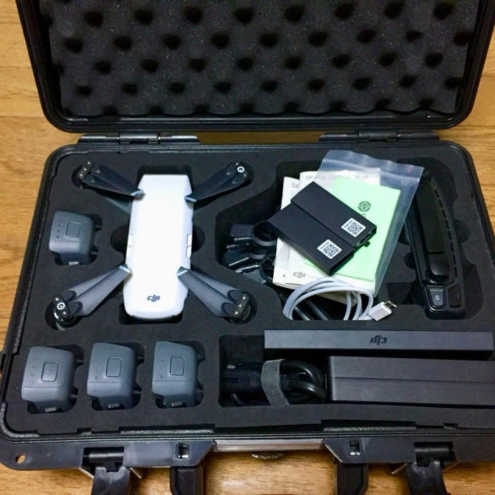 Dji Spark Fly More Combo Alpine White Drone With Remote Controller Extra