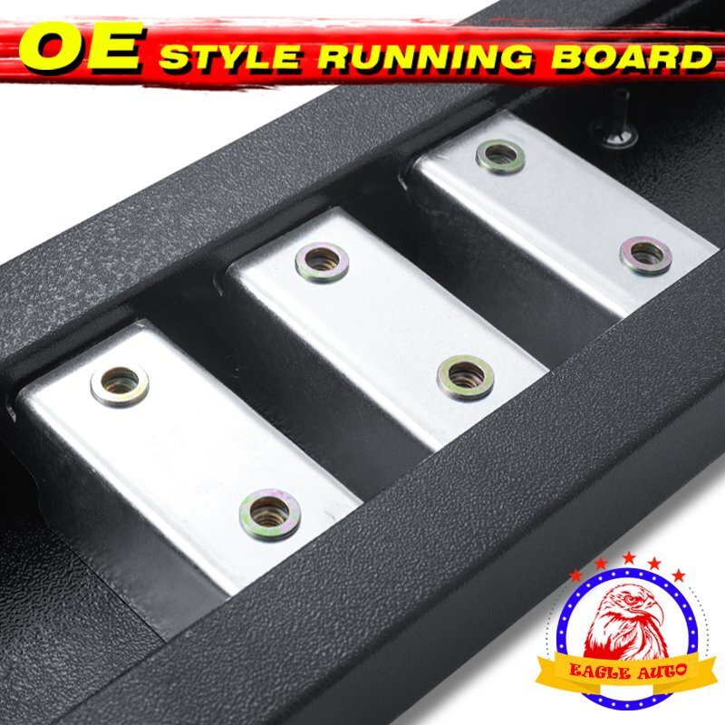 Fit 2019-2024 Chevy Silverado 1500 Crew Cab 6" Nerf Bar Running Board Side Step